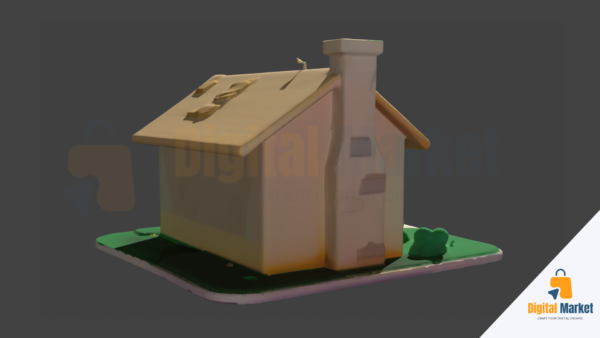Low Poly 3D House Model - Image 3