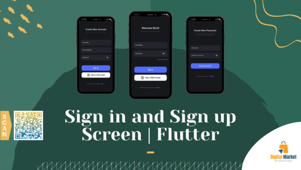 Sign in and Sign up Screen - Flutter