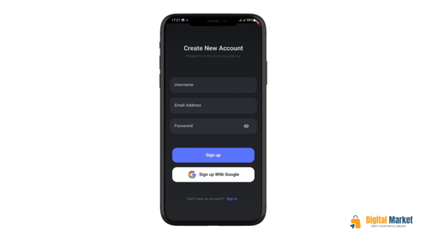 Sign in and Sign up Screen - Flutter - Image 4